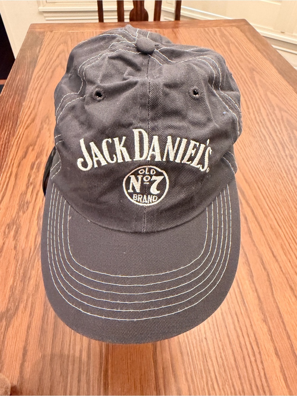 Jack Daniels Grey Baseball Hat with White Logo